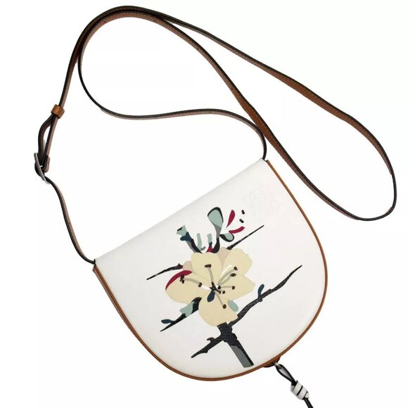 Auth LOEWE Heel Bag Shoulder Bag white leather - Picture 1 of 11